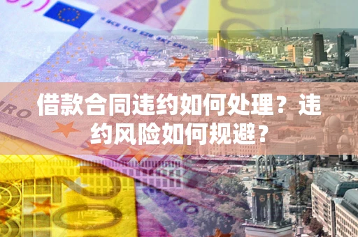 济南借款合同违约如何处理？违约风险如何规避？